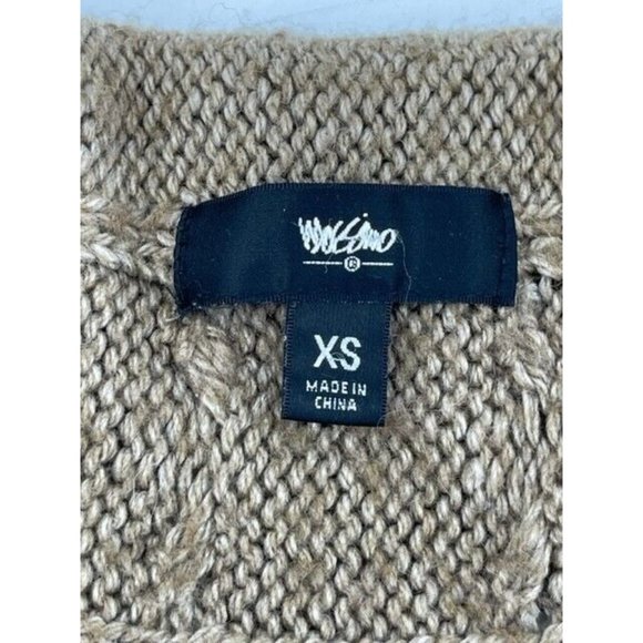 Mossimo Women's Brown Wool Blend Drape Front Open Cardigan Knit Sweater Size XS - Picture 5 of 10